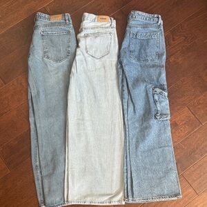 3 pairs women’s jeans- 2 RSQ, 1Pacsun